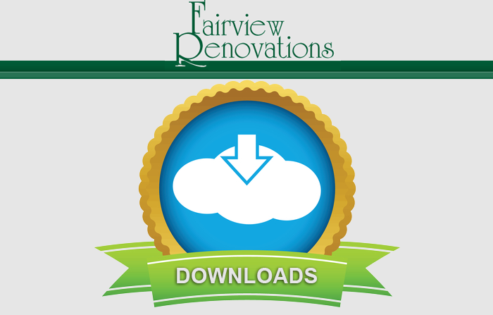 Fairview Renovations Downloads Section